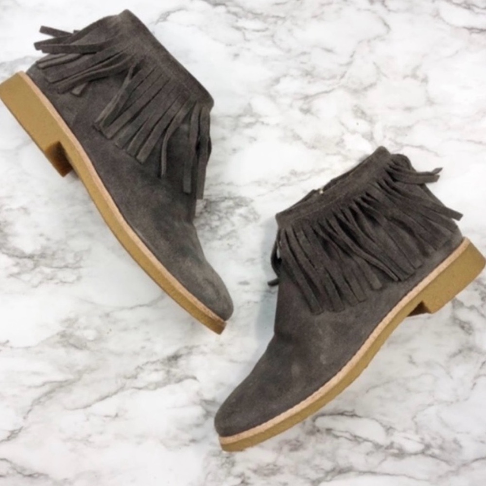 Kate Spade | Betsie Fringe Suede Leather Booties